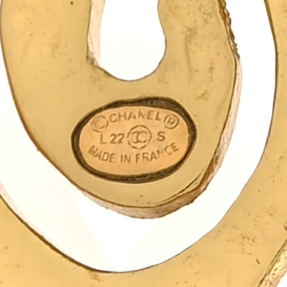 Chanel Metal CC Swirl Dangle Earrings Gold 4 of 6