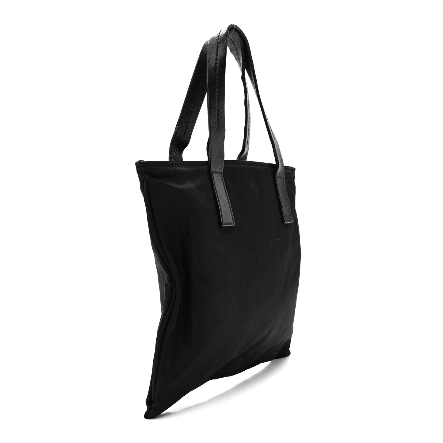 Tessuto Nylon Mini Shopping Tote Black