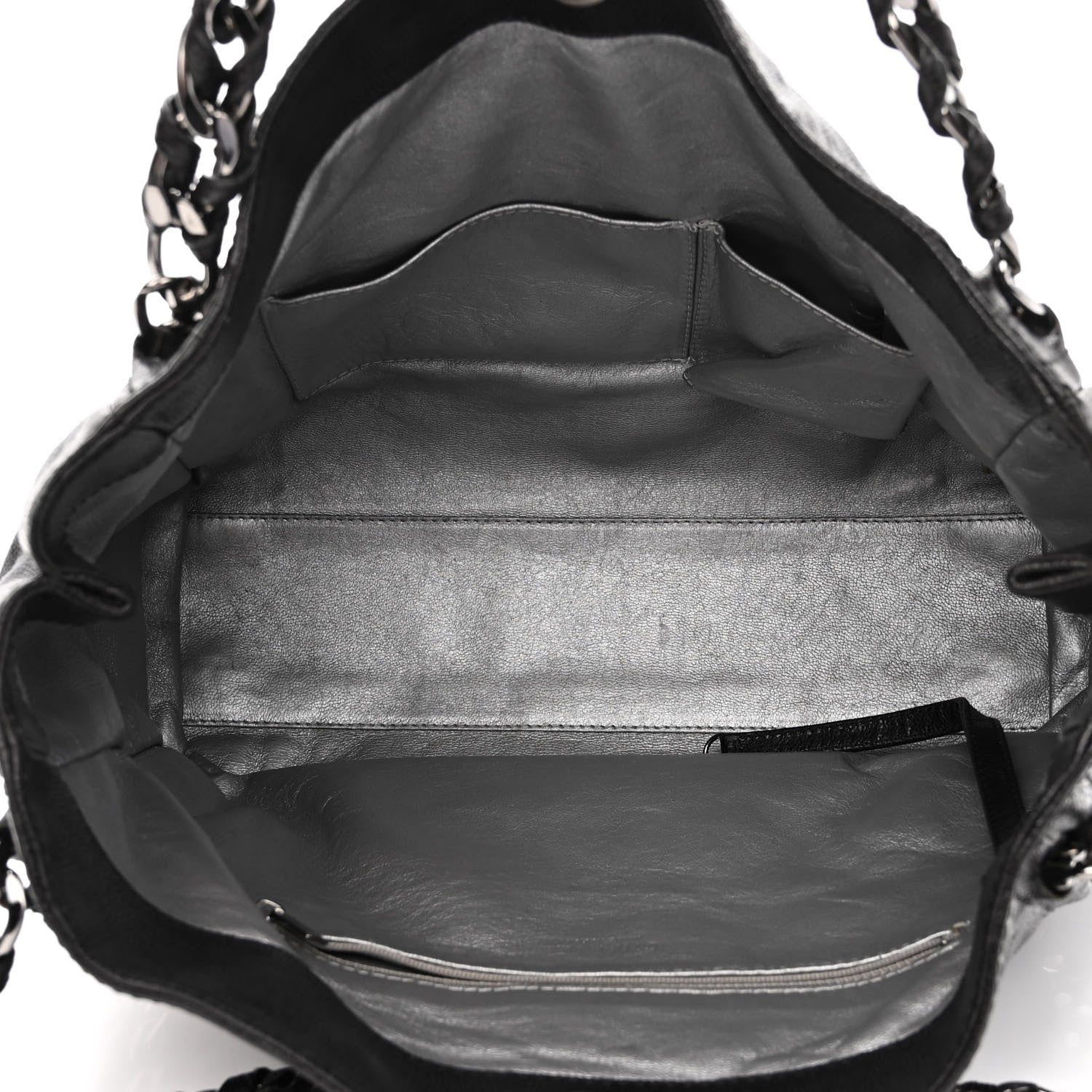 Chanel Glazed Caviar Modern Chain Tote Black 5 of 10