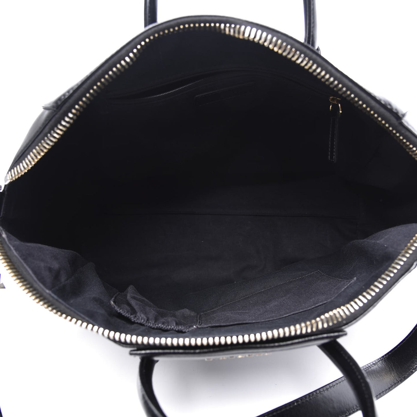 Shiny Lord Calfskin Large Antigona Black