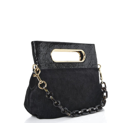Louis Vuitton Suede Monogram Motard Afterdark Clutch Black 4 of 8