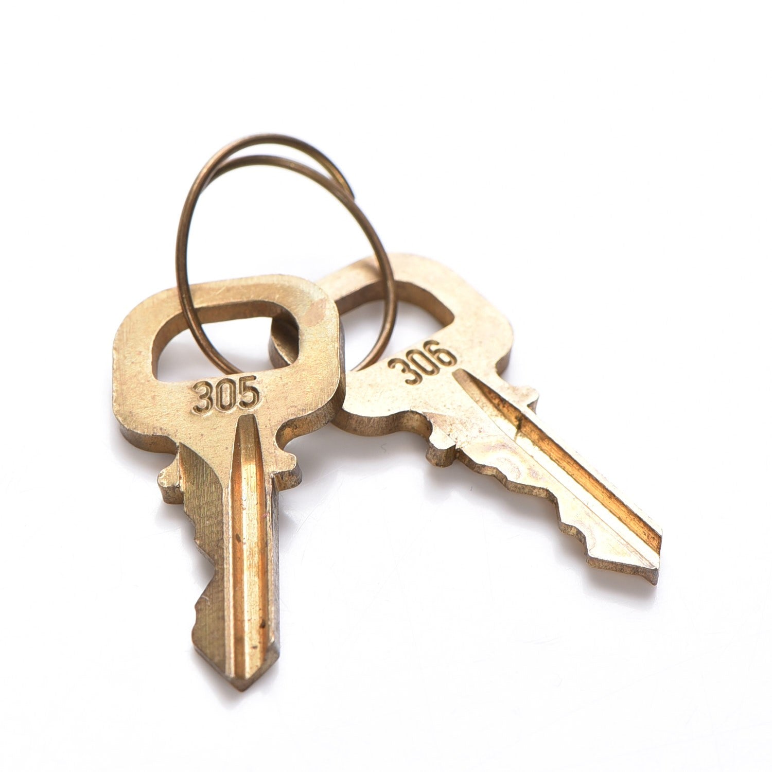 Louis Vuitton Brass Lock and 2 Keys Set #306 3 of 5