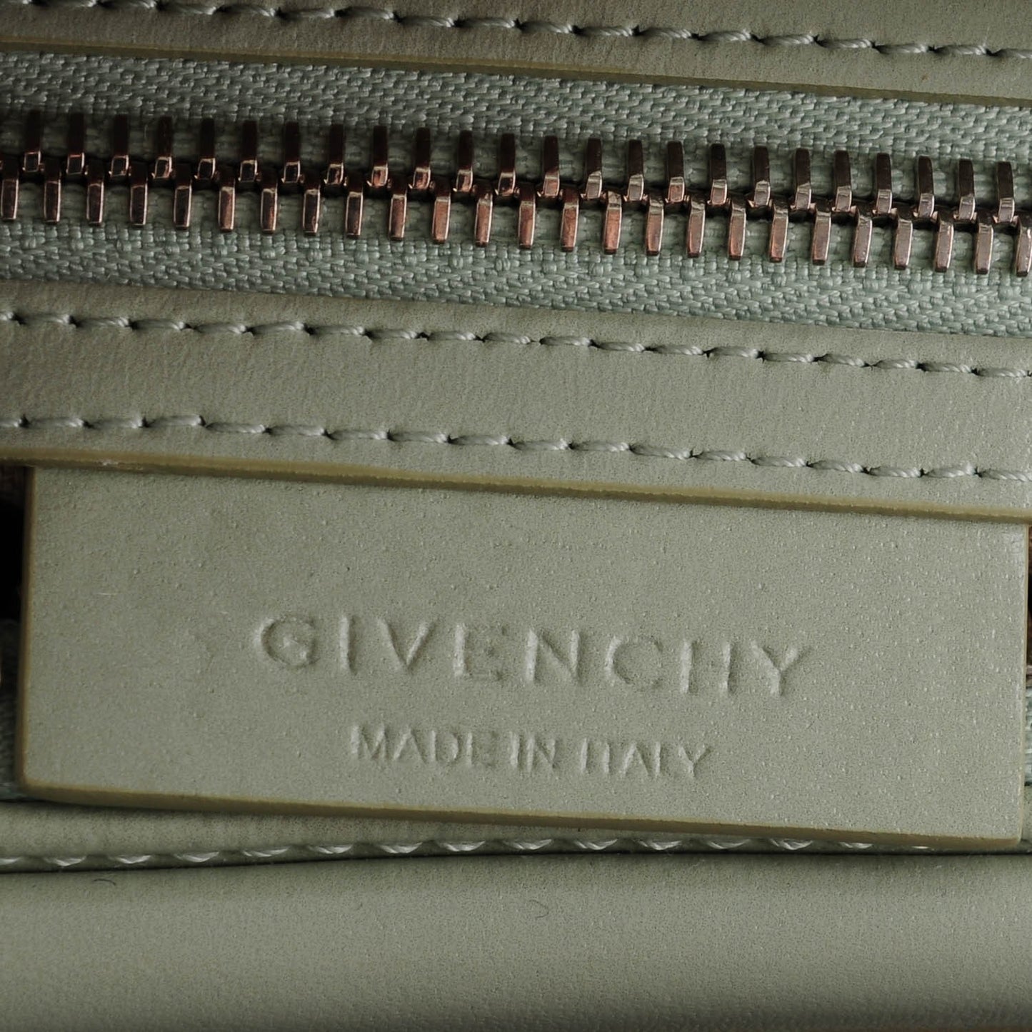 Shiny Lord Calfskin Small Antigona Aqua Green