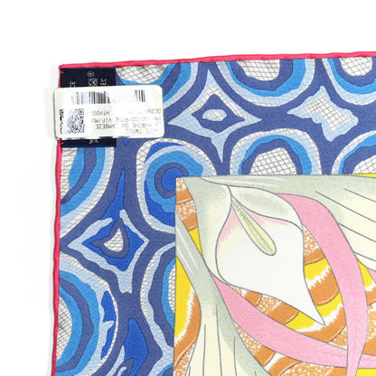 Hermes Silk La Marche Du Zambeze Scarf 90 Indigo Rose Vif Multicolor 2 of 5