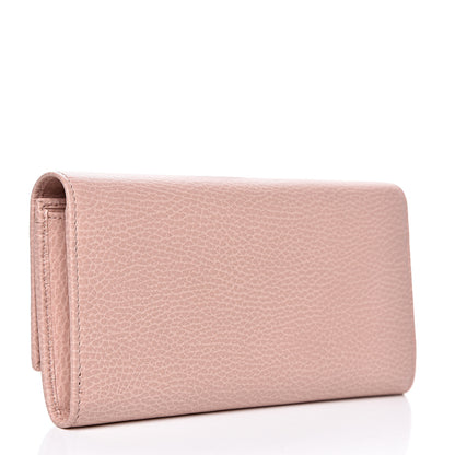 Gucci Dollar Calfskin Garden Continental Wallet Perfect Pink 2 of 8