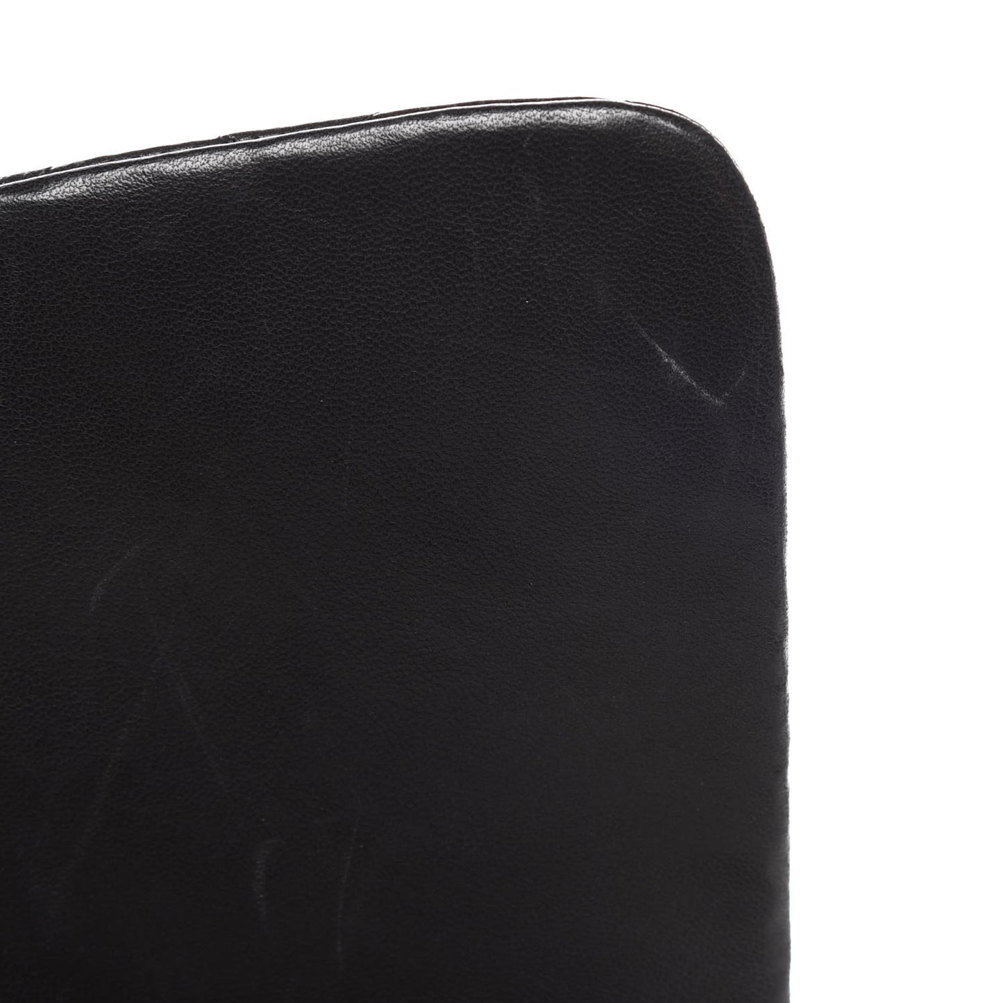 Lambskin Quilted Jumbo Single Flap Black