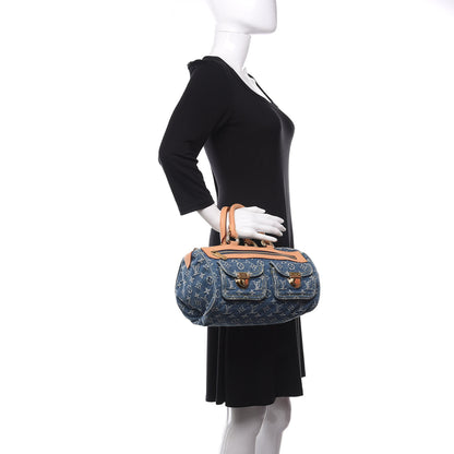 Louis Vuitton Monogram Denim Neo Speedy Blue 2 of 13