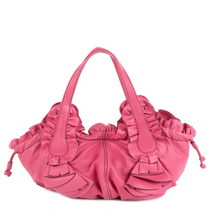Valentino Garavani Nappa Ruffle Idylle Tote Fuchsia 1 of 8