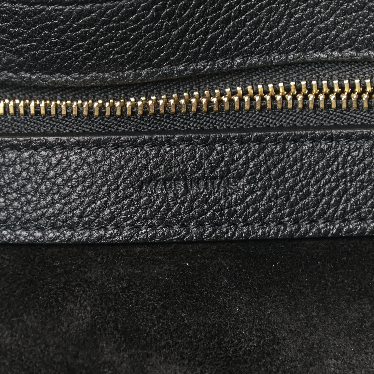 Celine Soft Grained Calfskin Medium Belt Cabas Phantom Black 6 of 9