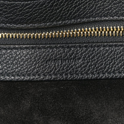 Celine Soft Grained Calfskin Medium Belt Cabas Phantom Black 6 of 9