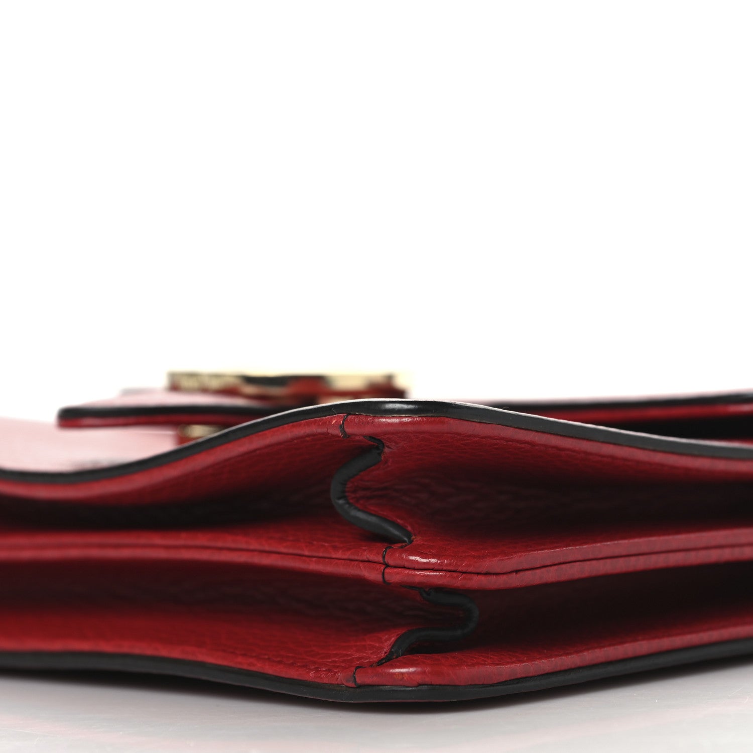 Gucci Dollar Calfskin Small Interlocking G Shoulder Bag Red 10 of 12