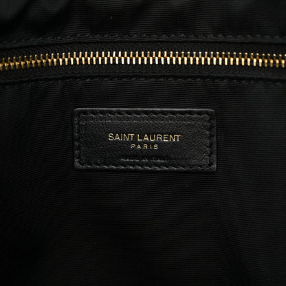 Saint Laurent Lambskin Quilted Maxi Icare Shopping Tote Black 8 of 12