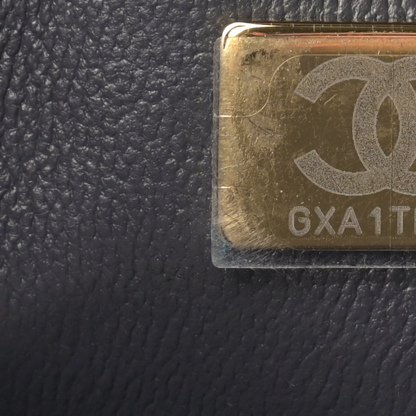 Caviar Quilted Jumbo Double Flap Dark Grey