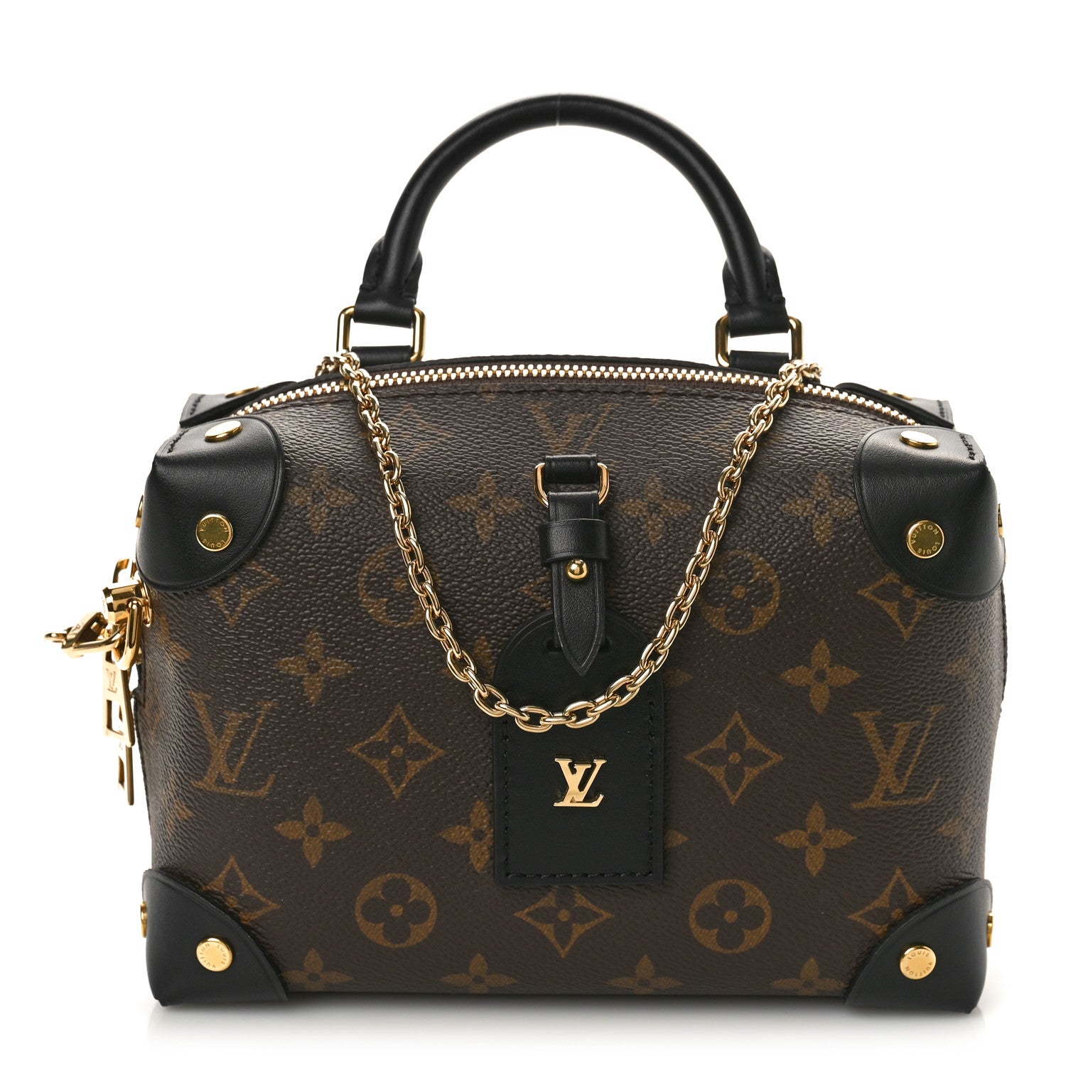 Louis Vuitton Monogram Petite Malle Souple Black 1 of 8
