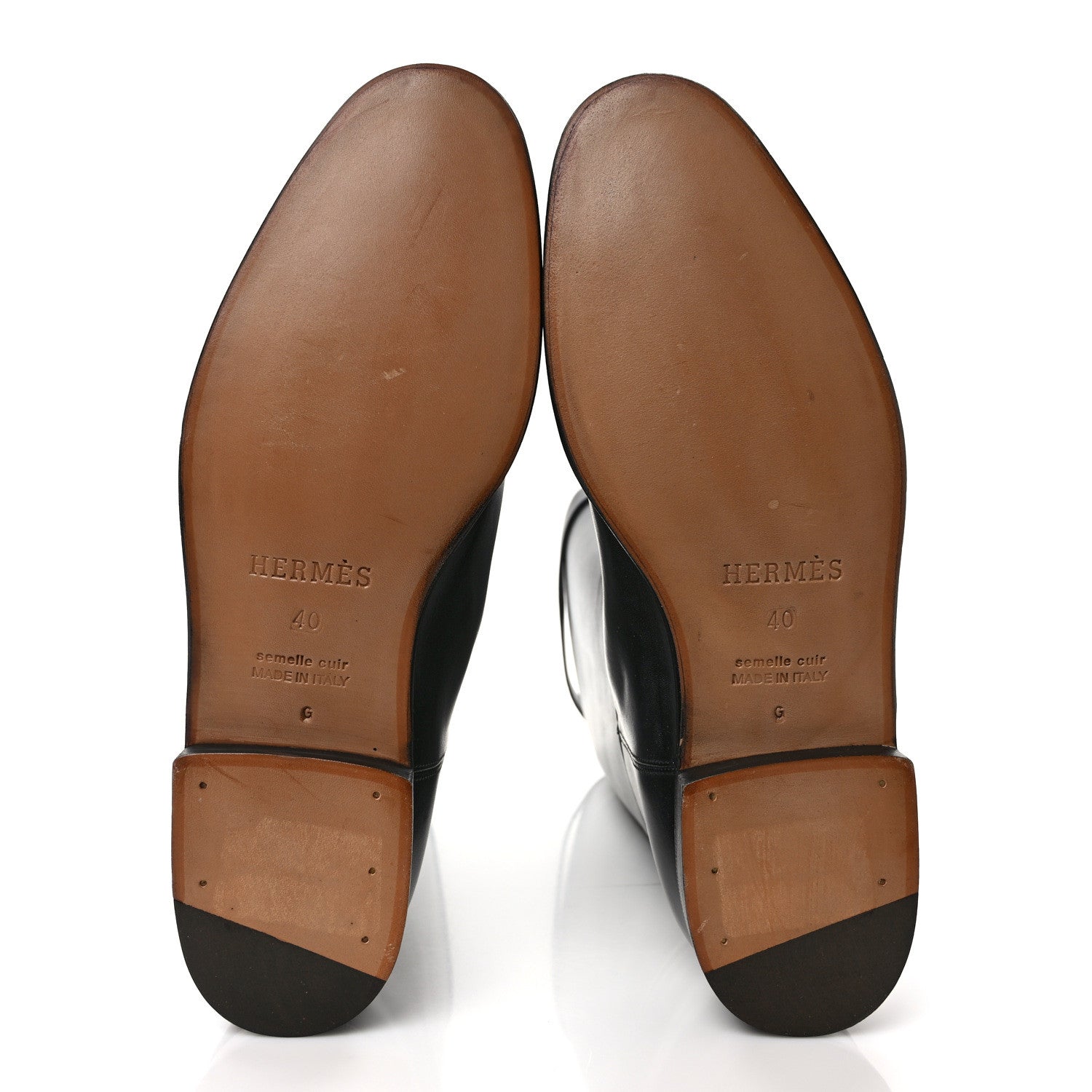 Hermes Box Kelly Jumping Boots 40 Black 5 of 7