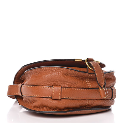 Chloe Calfskin Mini Marcie Round Crossbody Bag Tan 4 of 10