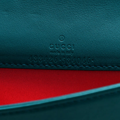 Gucci Velvet Matelasse GG Marmont Mini Bag Pavone Cyan 6 of 9
