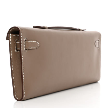 Hermes Swift Kelly Cut Clutch Pochette Etoupe 3 of 6
