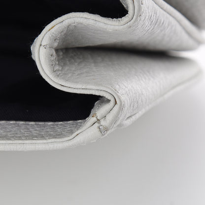 Gucci Pebbled Calfskin Web Blondie Flap White 15 of 23
