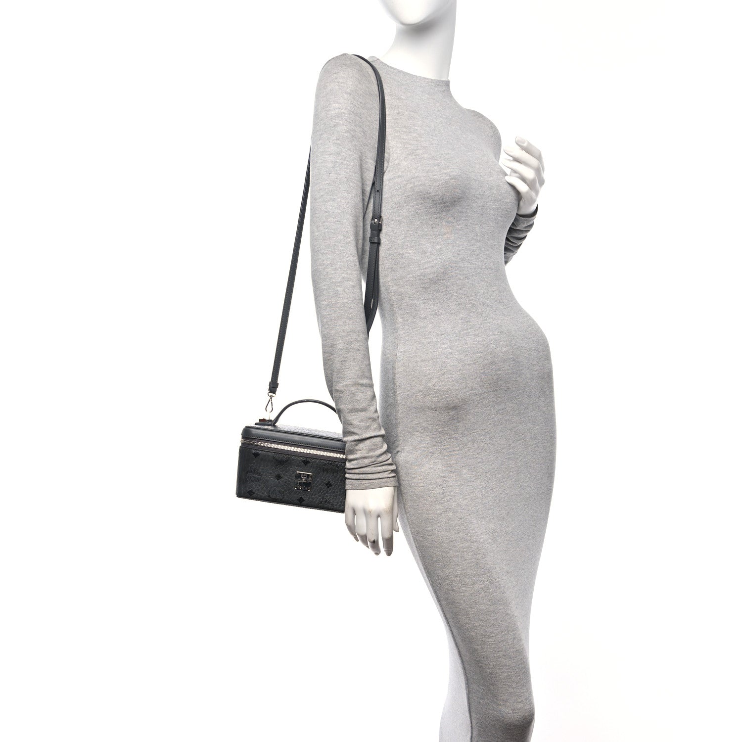 MCM Visetos Vanity Case Grey 3 of 19