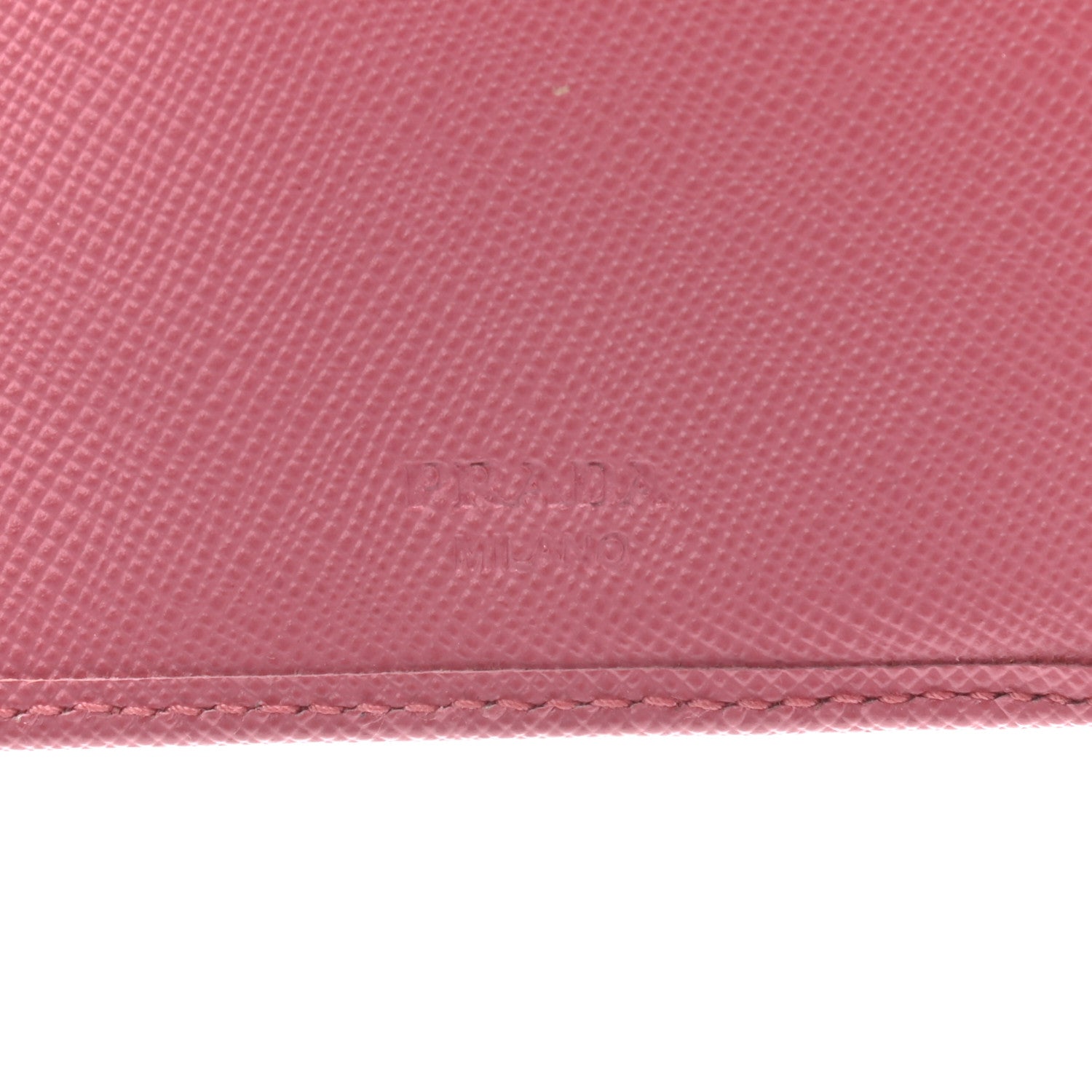 Prada Saffiano Metal Bi-Fold Wallet Petalo 6 of 8