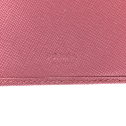 Prada Saffiano Metal Bi-Fold Wallet Petalo 6 of 8