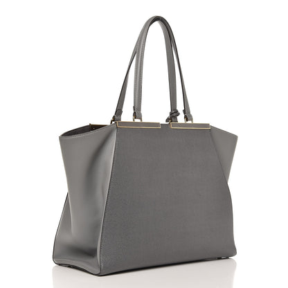 Fendi Vitello Elite Large 3Jours Tote Grigio 3 of 11