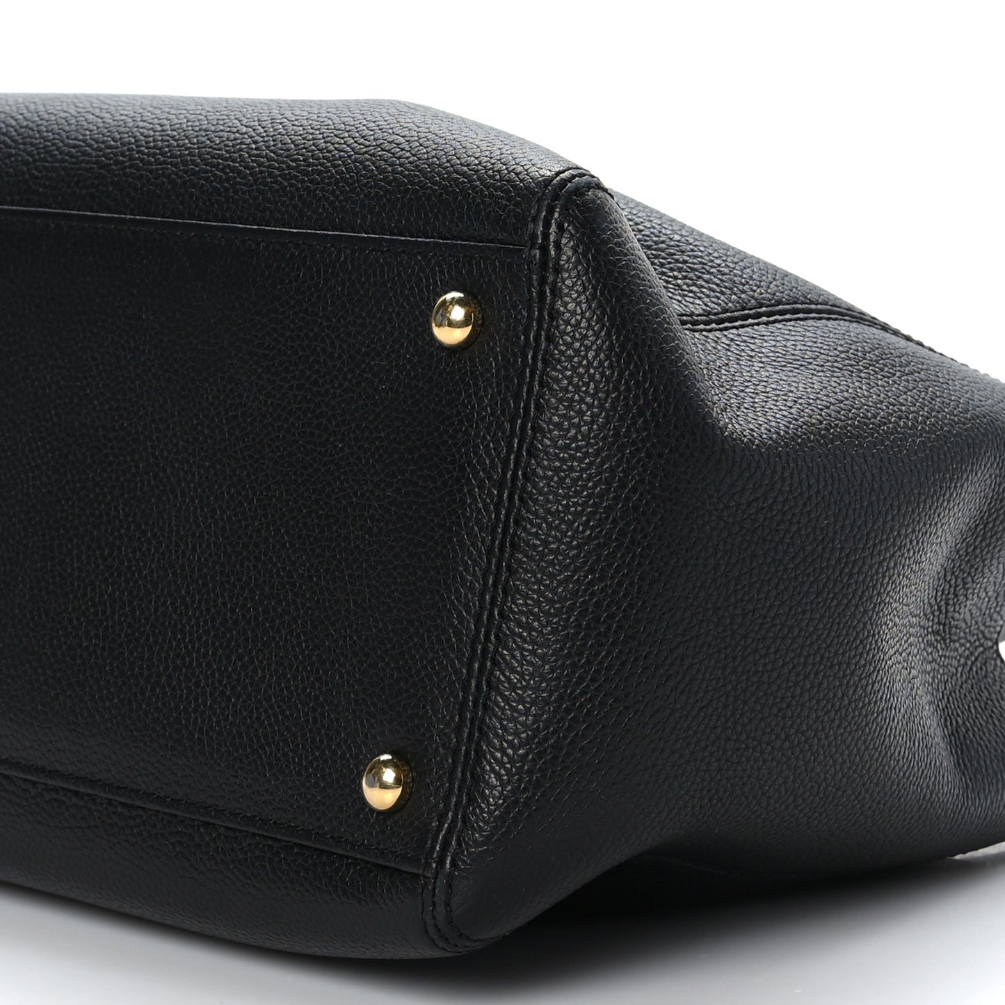 Calfskin Small Cerf Executive Shopper Tote Black