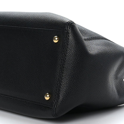 Chanel Calfskin Small Cerf Executive Shopper Tote Black 9 of 9