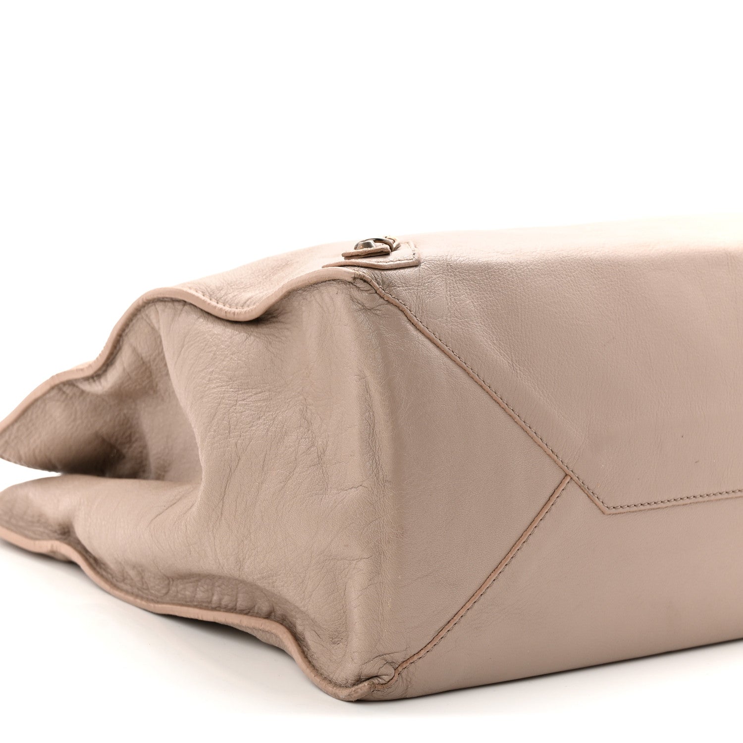 Balenciaga Veau Papier A4 Zip Around Tote Beige Praline 10 of 11