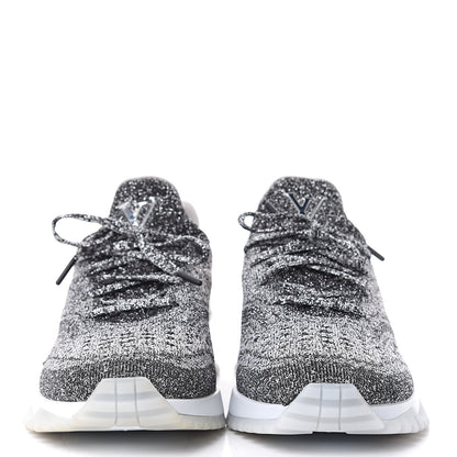Louis Vuitton Technical Knit V.N.R Sneakers 7.5 Silver 2 of 10