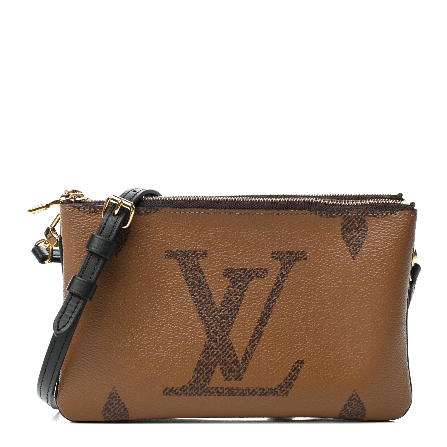 Louis Vuitton Reverse Monogram Giant Double Zip Pochette 1 of 10