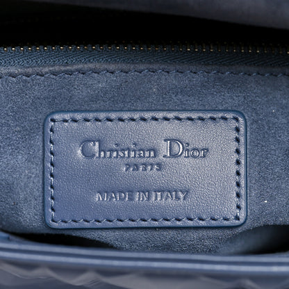 Christian Dior Calfskin Cannage Diamond Small My ABCDior Blue 12 of 18