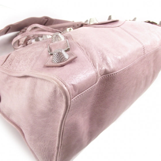 Agneau Giant 21 Silver Hardware Part Time Bois de Rose