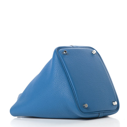 Hermes Taurillon Clemence Picotin Lock 18 PM Mykonos 4 of 11