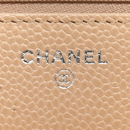 Chanel Caviar Quilted Wallet on Chain WOC Beige 6 of 12