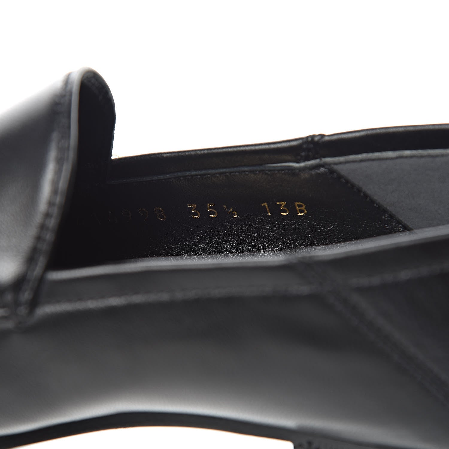 Gucci Lambskin Womens Brixton Horsebit Loafers 35.5 Black 8 of 9
