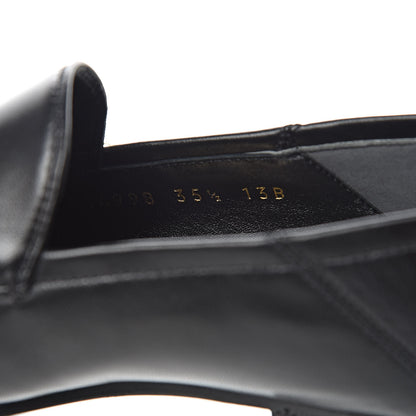 Gucci Lambskin Womens Brixton Horsebit Loafers 35.5 Black 8 of 9