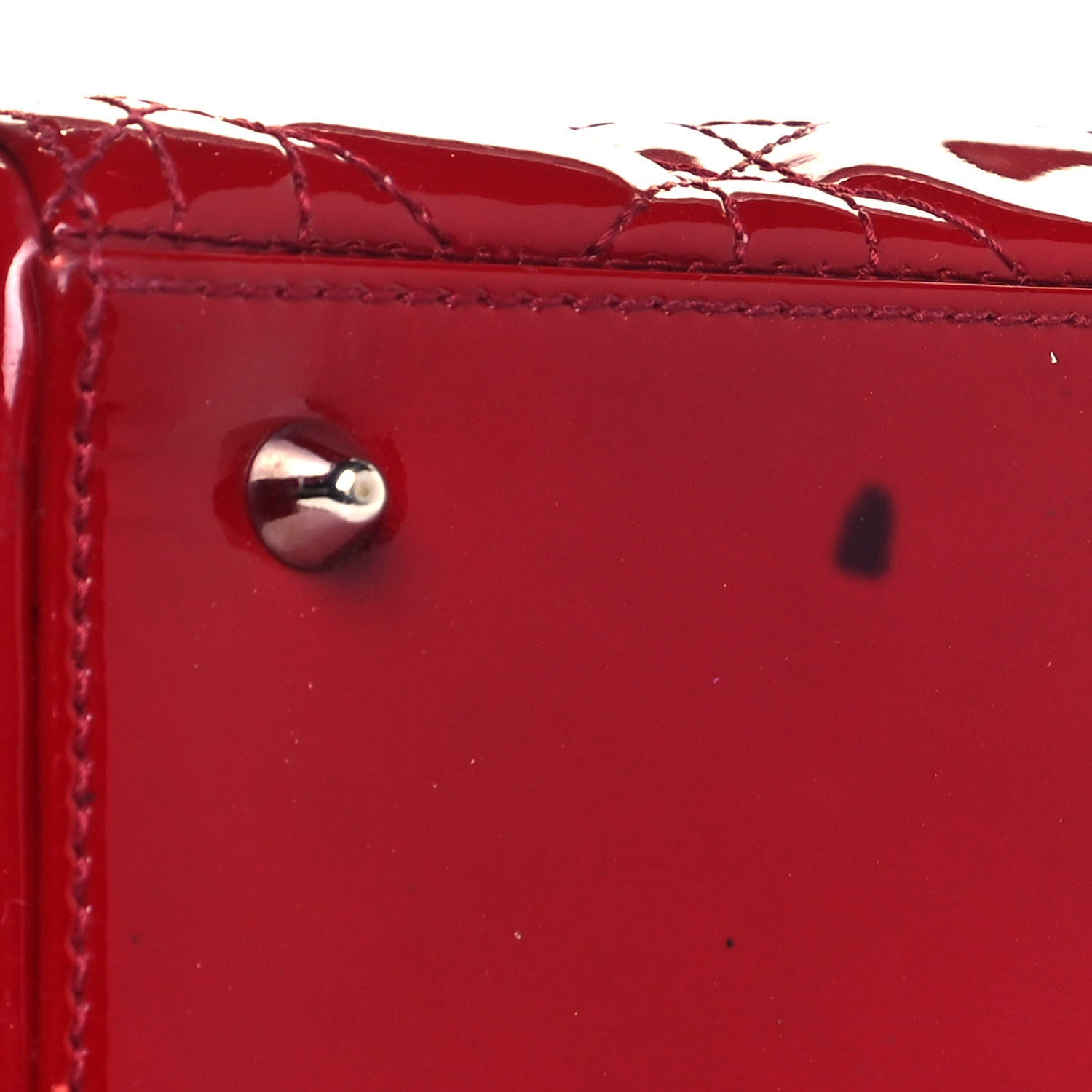 Christian Dior Patent Cannage Medium Lady Dior Red 11 of 11
