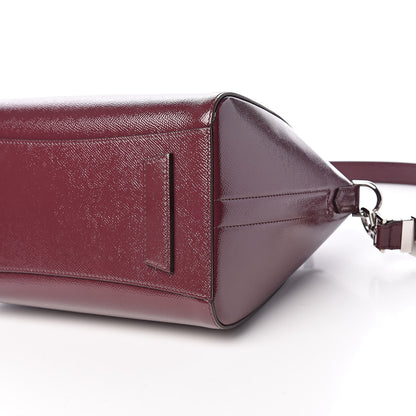 Givenchy Textured Patent Calfskin Small Antigona Aubergine 9 of 9