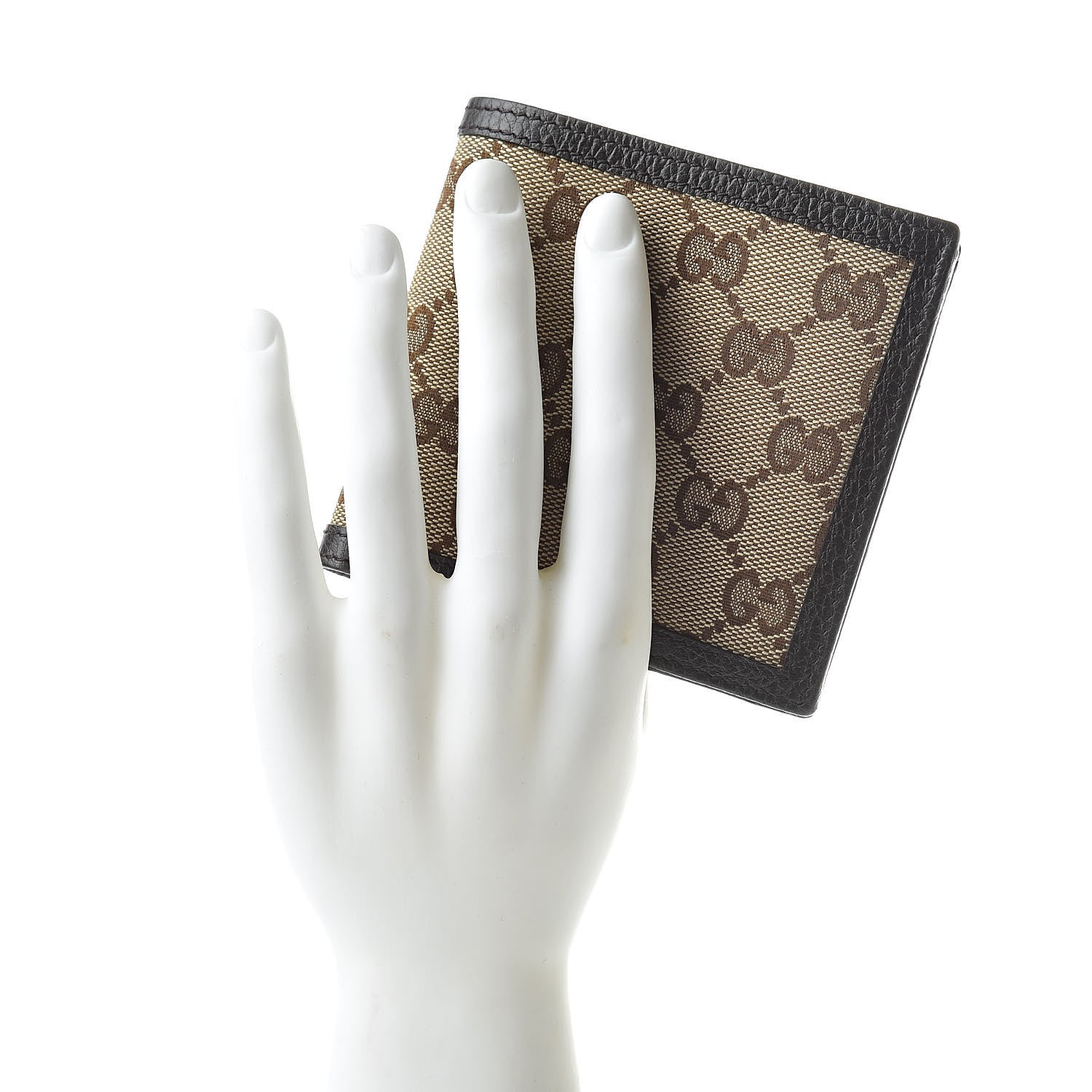 Gucci Monogram Bi-Fold Wallet Dark Brown 2 of 8
