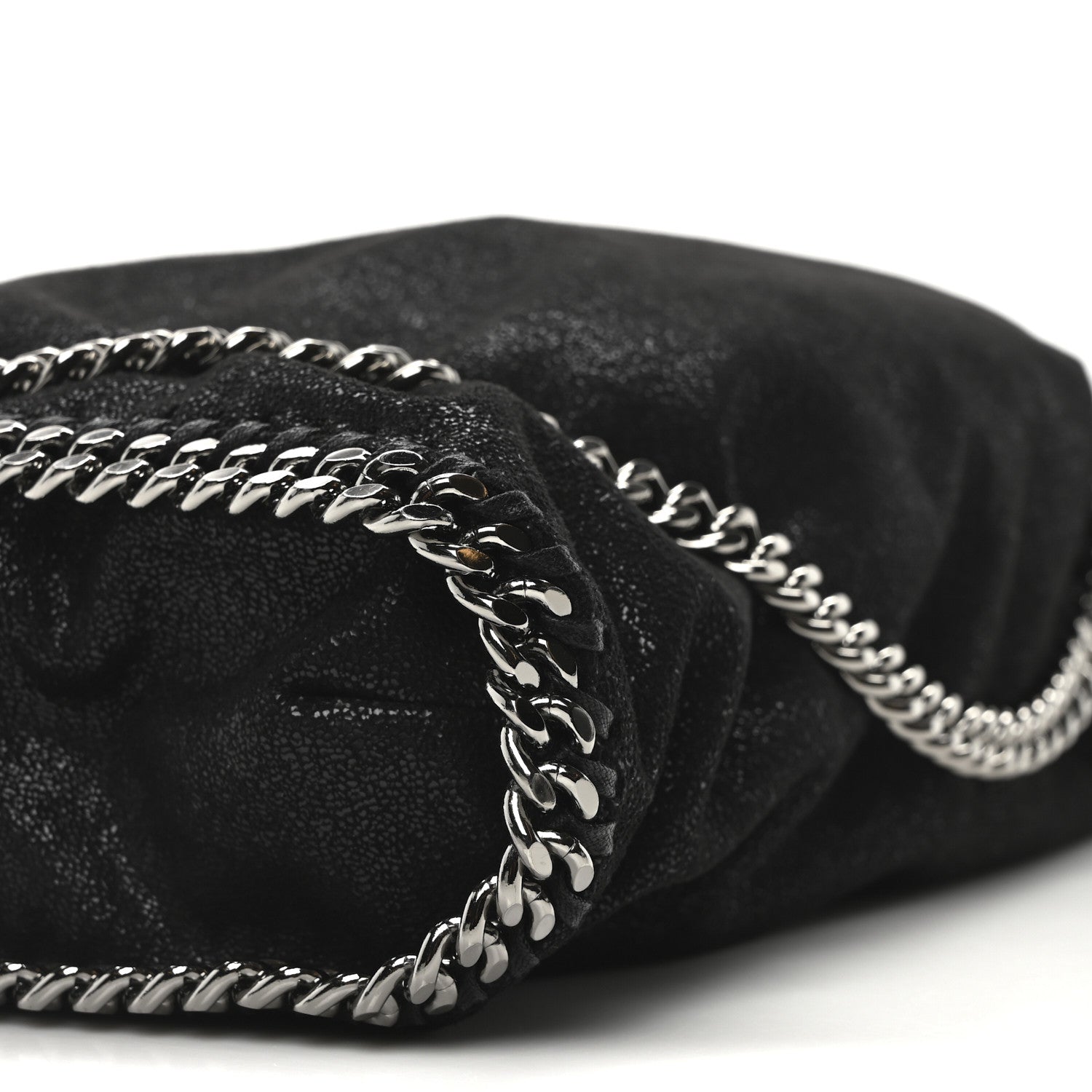 Stella McCartney Shaggy Deer Falabella Fold Over Tote Black 9 of 10