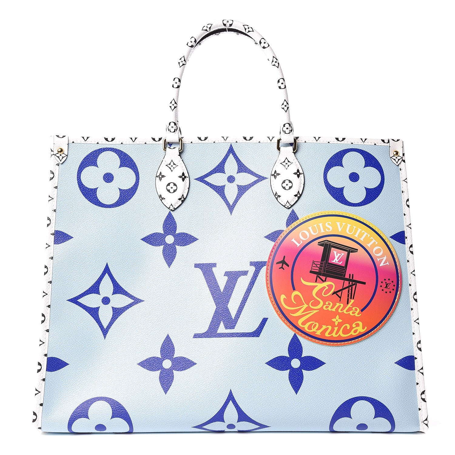 Louis Vuitton Monogram Giant Santa Monica Onthego Blue 1 of 10