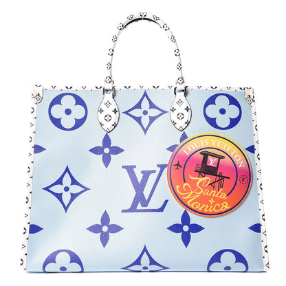 Louis Vuitton Monogram Giant Santa Monica Onthego Blue 1 of 10