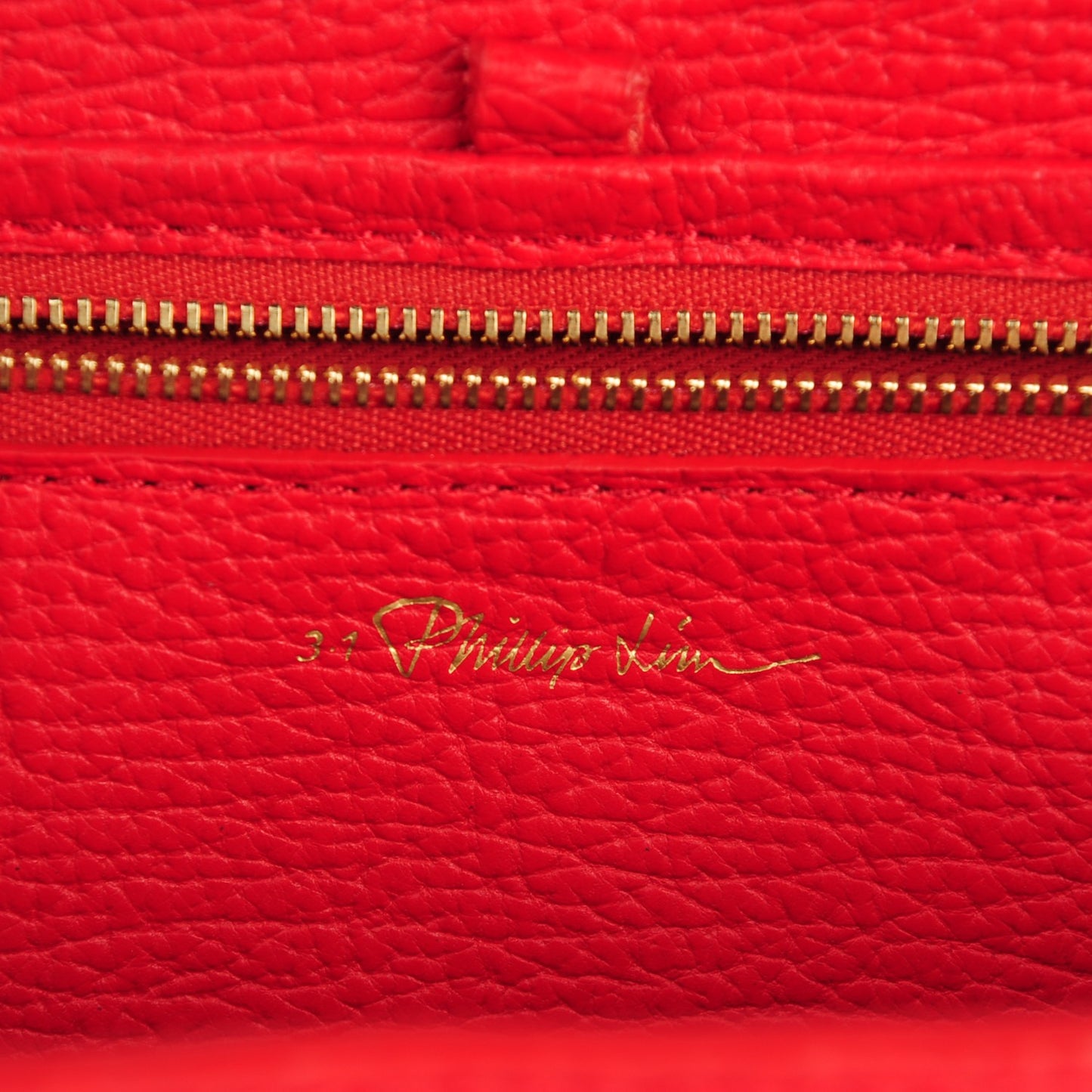 3.1 Textured Calfskin Medium Pashli Satchel Red