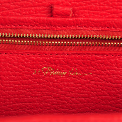3.1 Phillip Lim 3.1 Textured Calfskin Medium Pashli Satchel Red 6 of 8