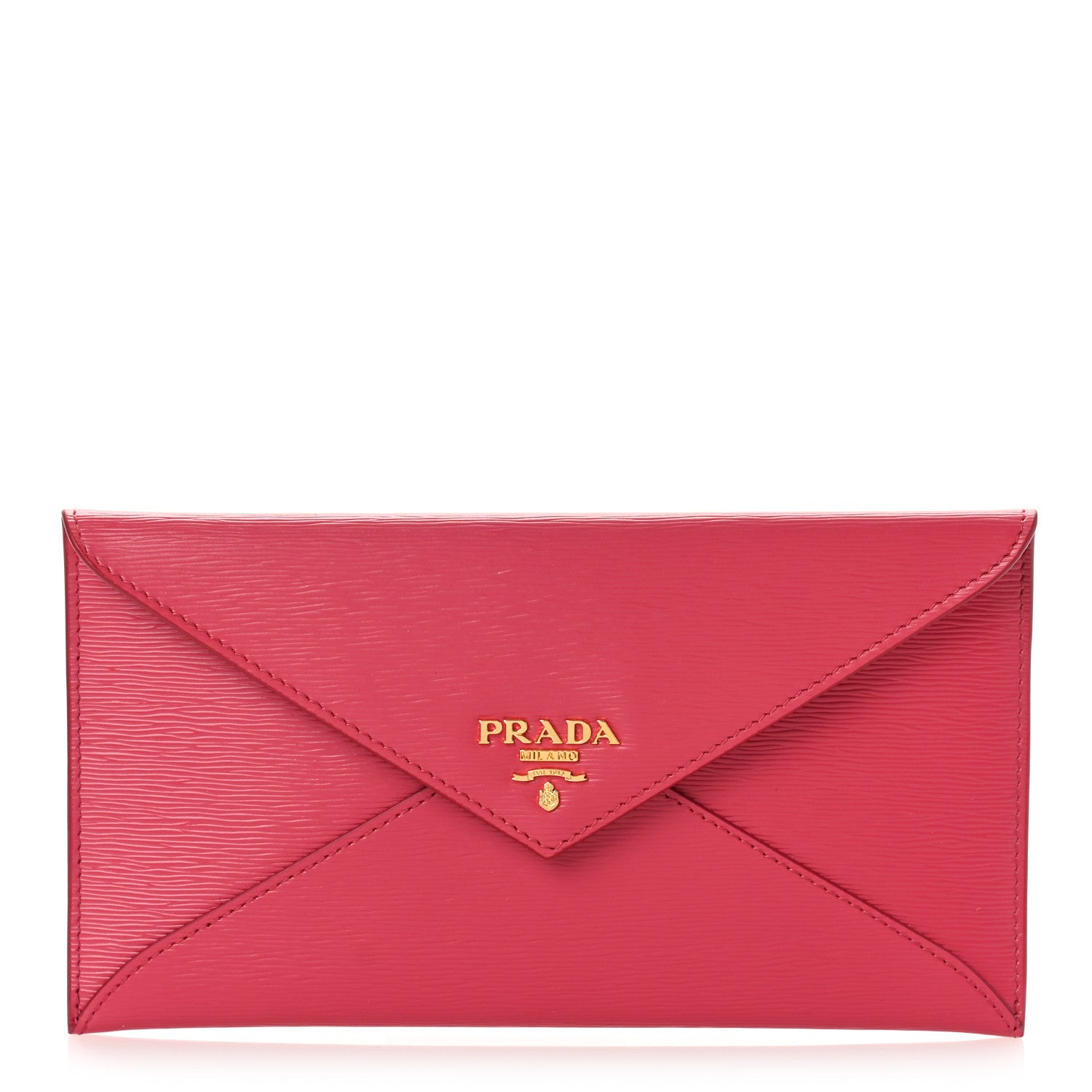 Prada Vitello Move Envelope Wallet Peonia 1 of 9