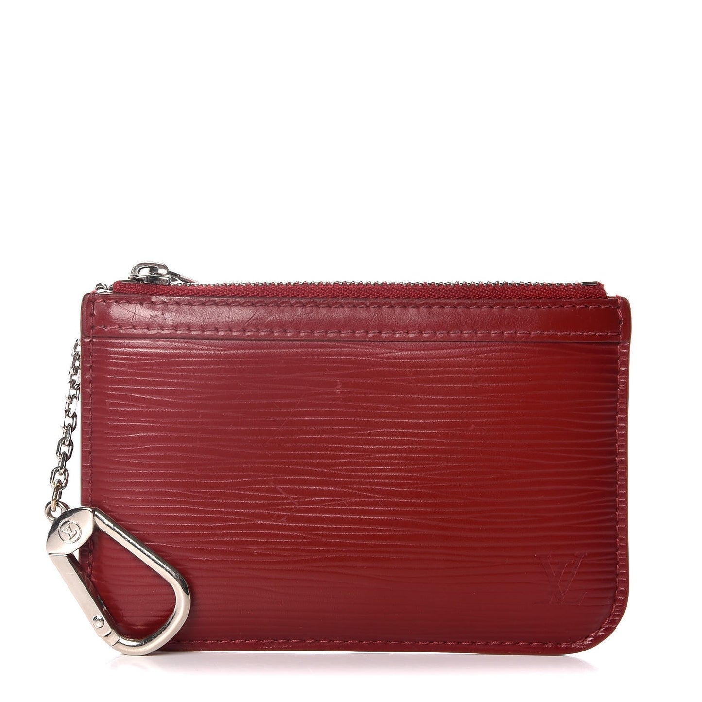 Epi Key Pouch Rubis
