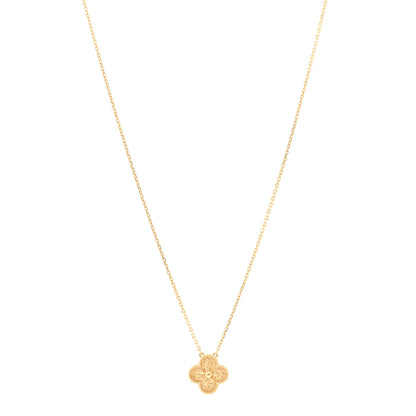 Van Cleef & Arpels 18K Yellow Gold Vintage Alhambra Pendant Necklace 1 of 5