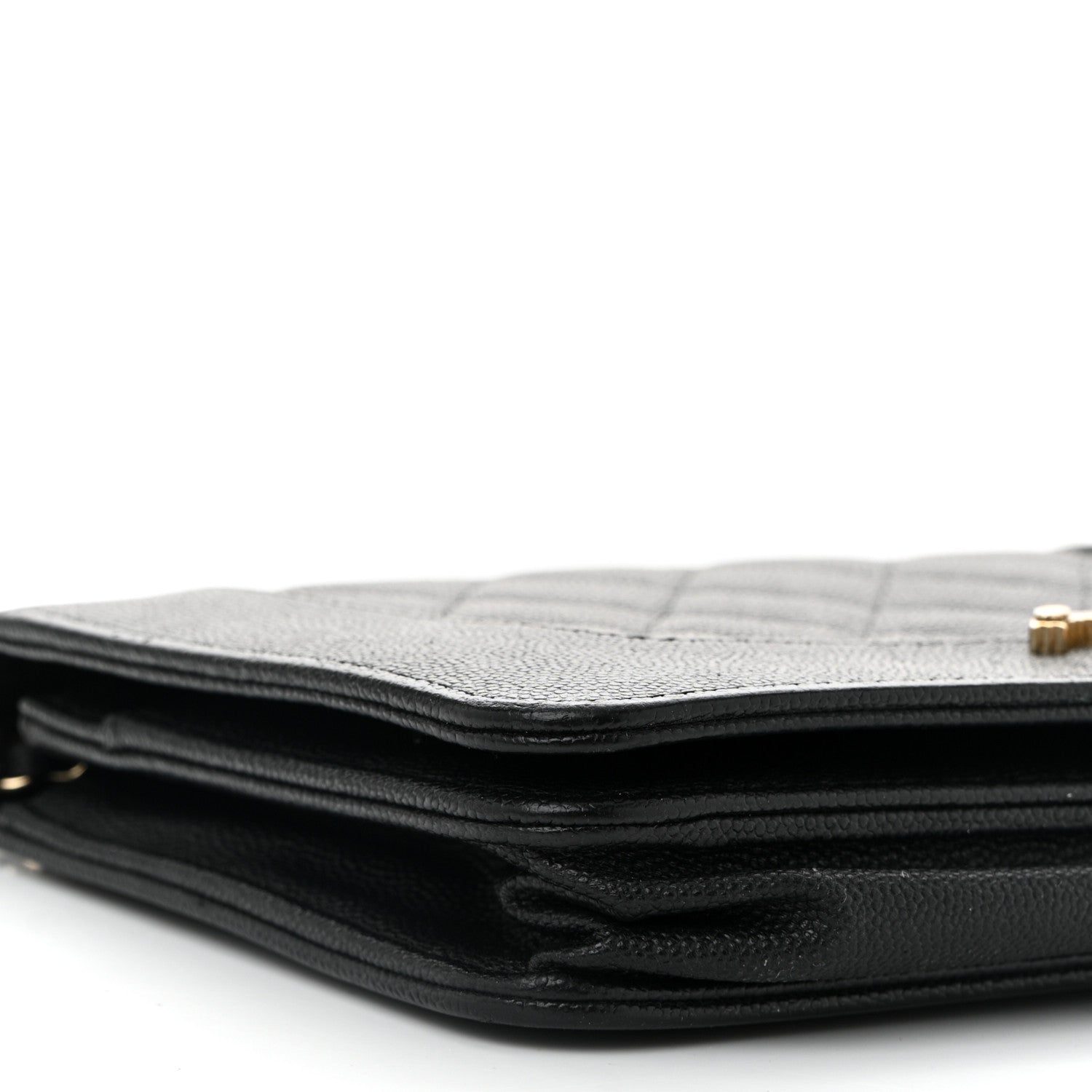 Chanel Caviar Quilted Vintage Mademoiselle Wallet On Chain WOC Black 10 of 15